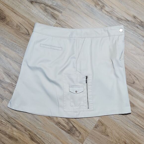 🔺️Izod XFG Cream Cargo Skort w/Pockets Size 12 - Picture 3 of 15